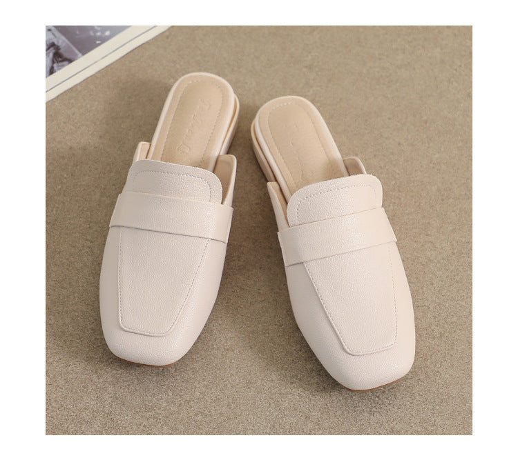 Women's Genuine Leather Slip-On Mules