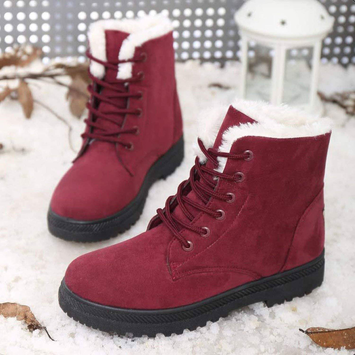 Winter Outdoor Flat Short Boots