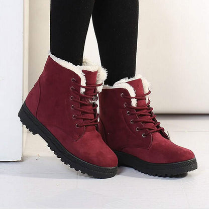 Winter Outdoor Flat Short Boots